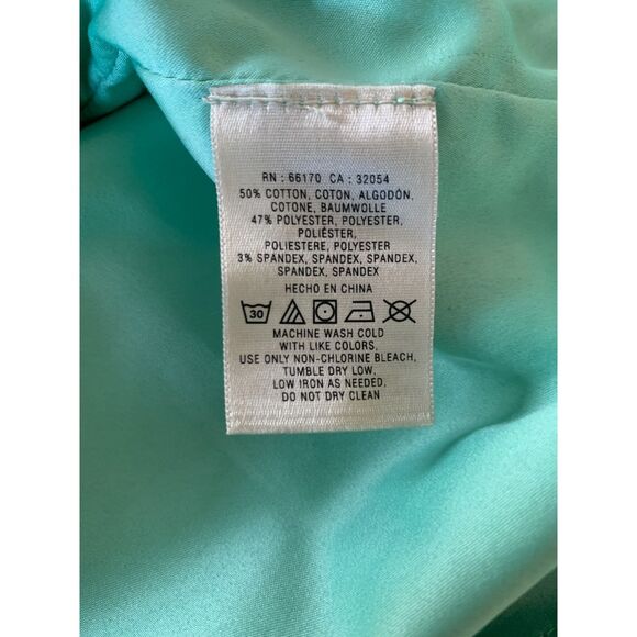 Anthropologie Moulinette Soeurs Women Skirt 4 Green Damask Brocade Pencil Pocket - Picture 7 of 9